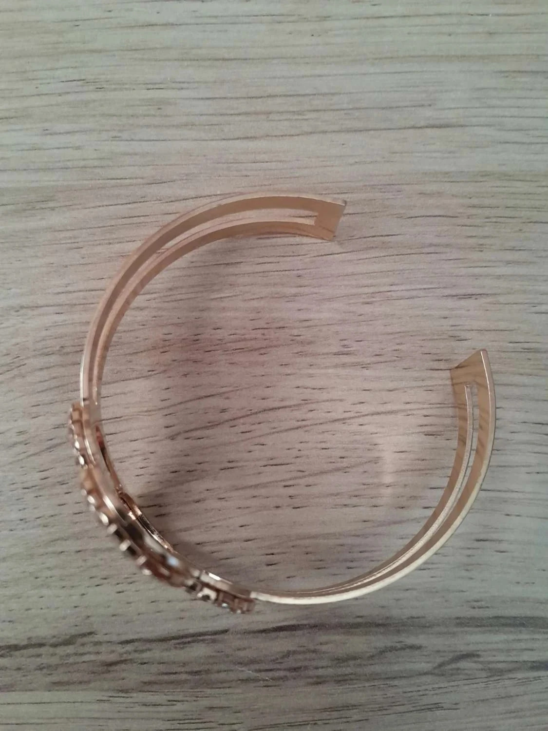 Pulseira ajustável, dourada com strass N°01 – photo 3